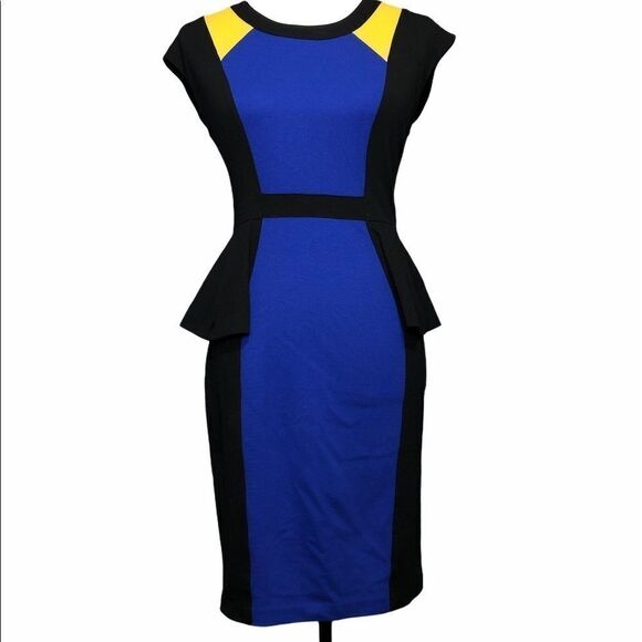 Anthropologie Yoana Baraschi Peplum Color Block - Picture 2 of 8